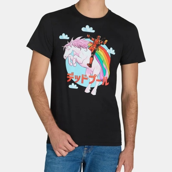 Deadpool Unicorn Men’s & Big Men's Graphic Tee Shirt, Sizes 3XL - Picture 5 of 5
